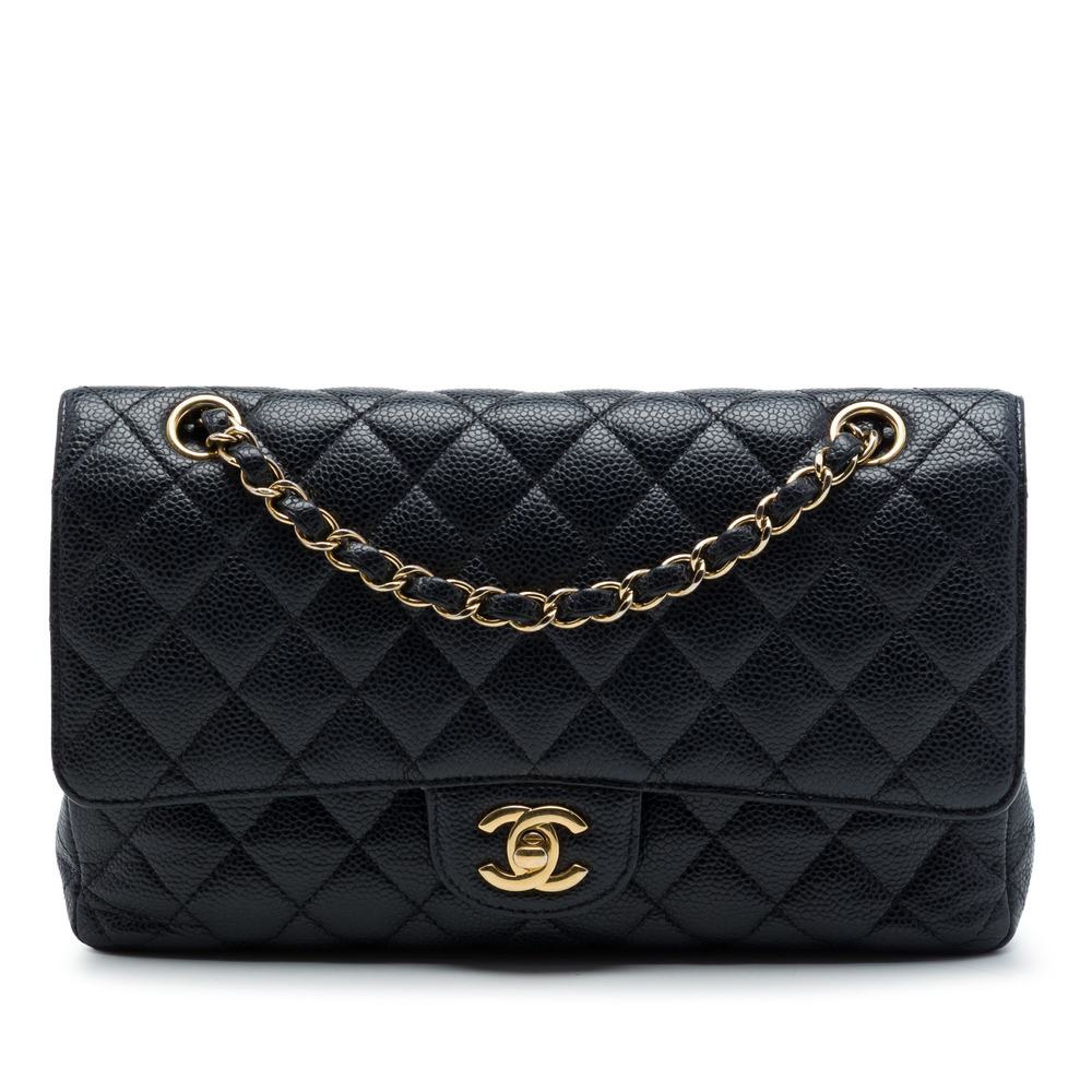 Pre-Loved Chanel Medium Classic Caviar Double Flap
